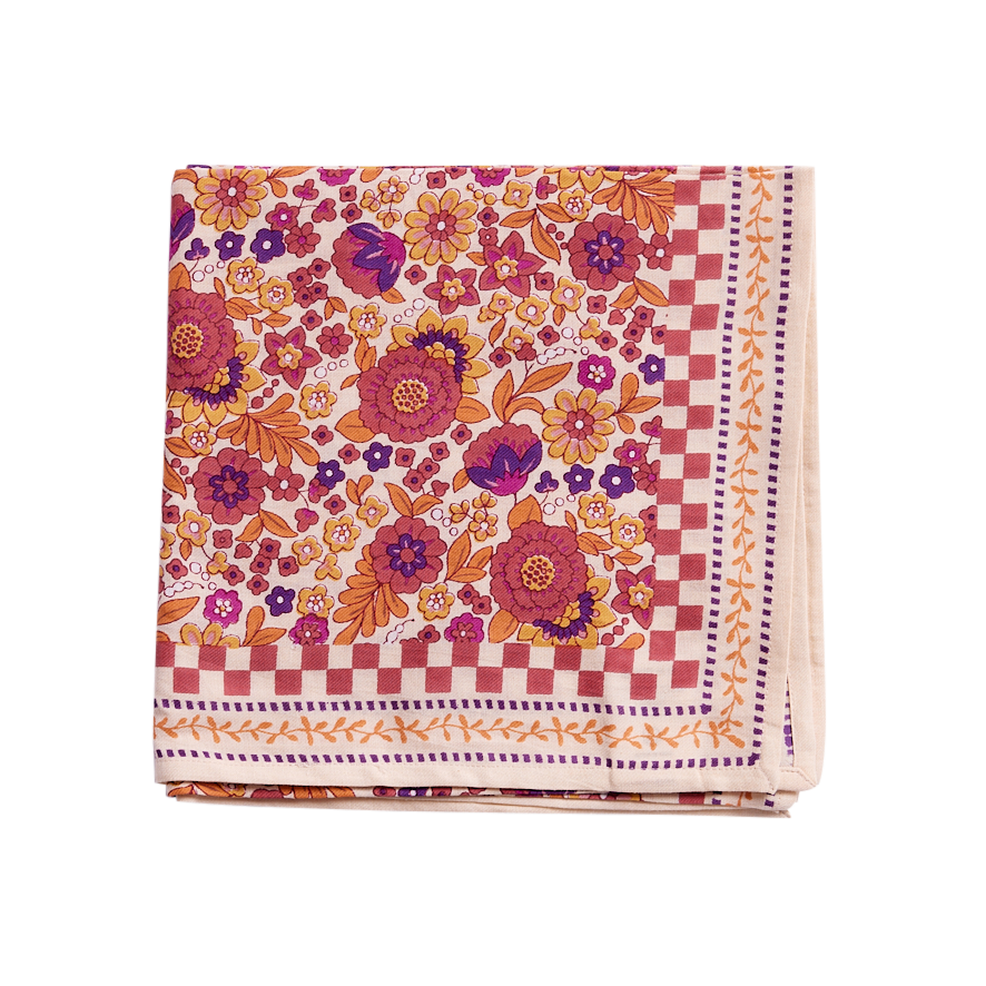 Foulard Indien - Amaia Bois de rose