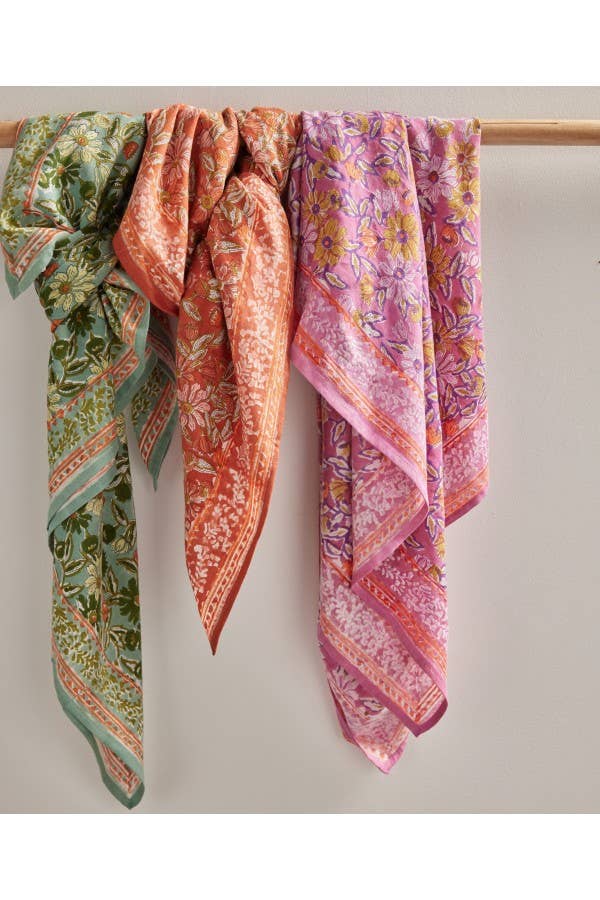 Foulard Indien - Meera Orchidée