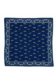 Foulard Indien - Teckel Indigo
