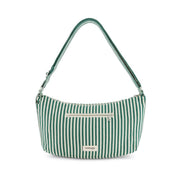 Mini Charlot le sac cross body Rayé vert blanc