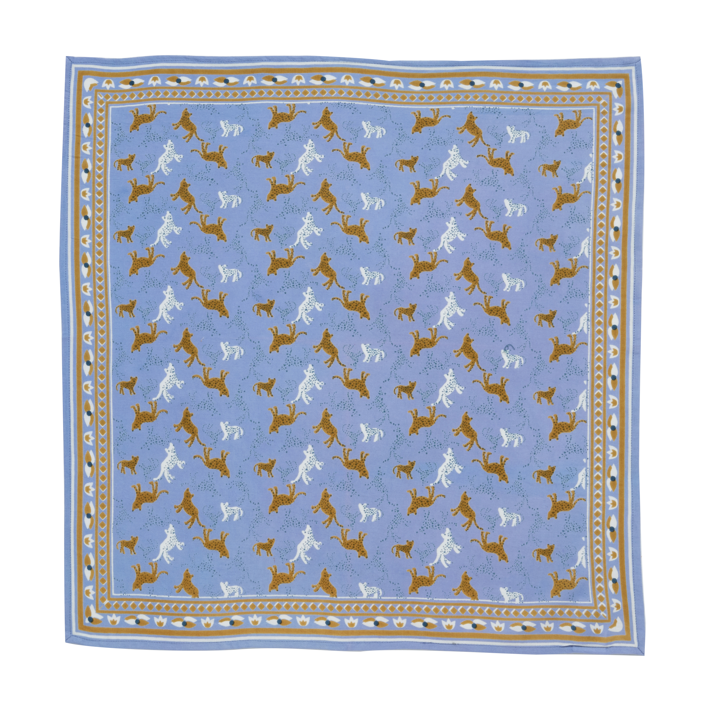 Foulard Indien - Leopold Bleu