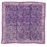 Foulard Indien - Leopard Violine