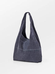 sac en daim bleu 