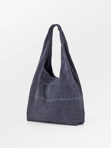 sac en daim bleu 