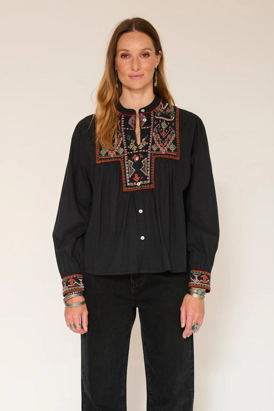 Blouse 26w-hilona black