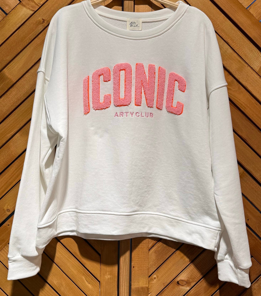 Sweat blanc taille unique