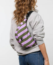 Sac bandoulière demi-lune rayé niza dwg25004
