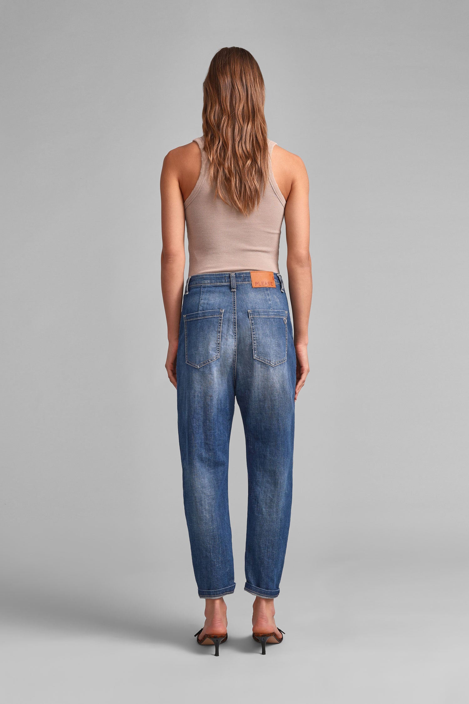 Jeans à fermeture croisés plep24zbq2e25
