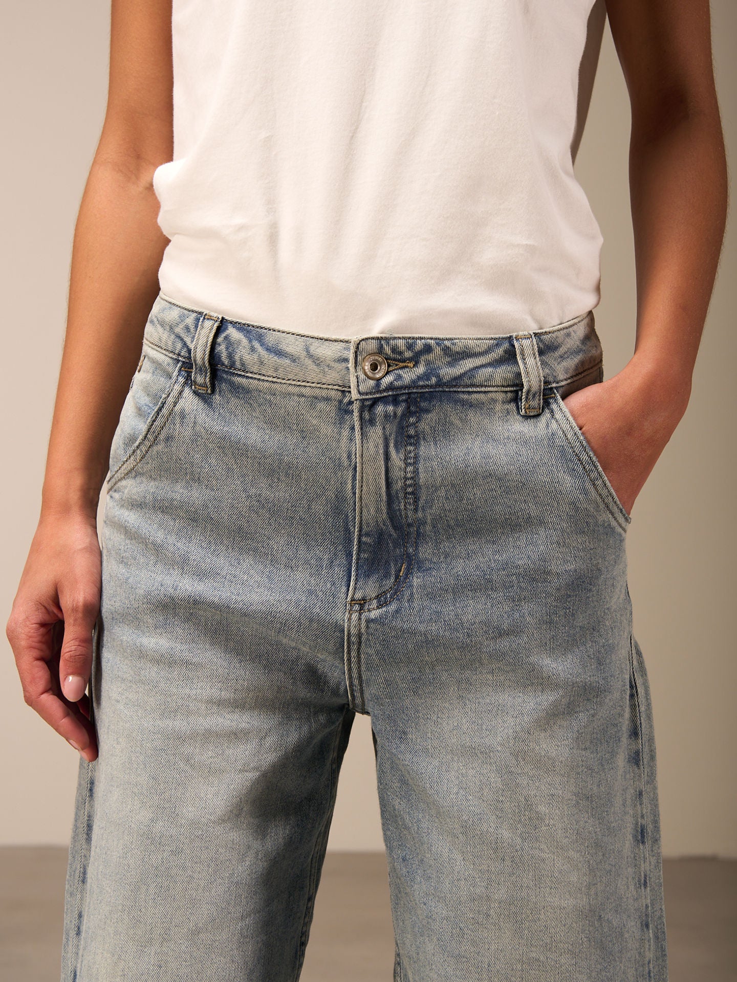 Jeans large wide nile f25044-1