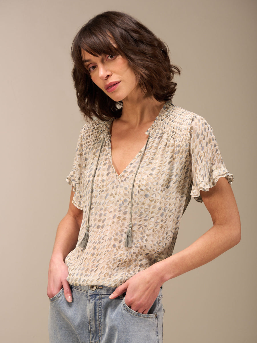 Blouse imprimée nile f25148-2