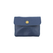 Petit porte monnaie bleu   cuir