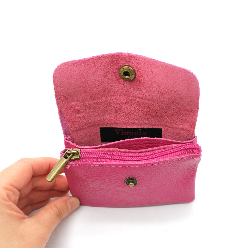 Petit porte monnaie bleu   cuir