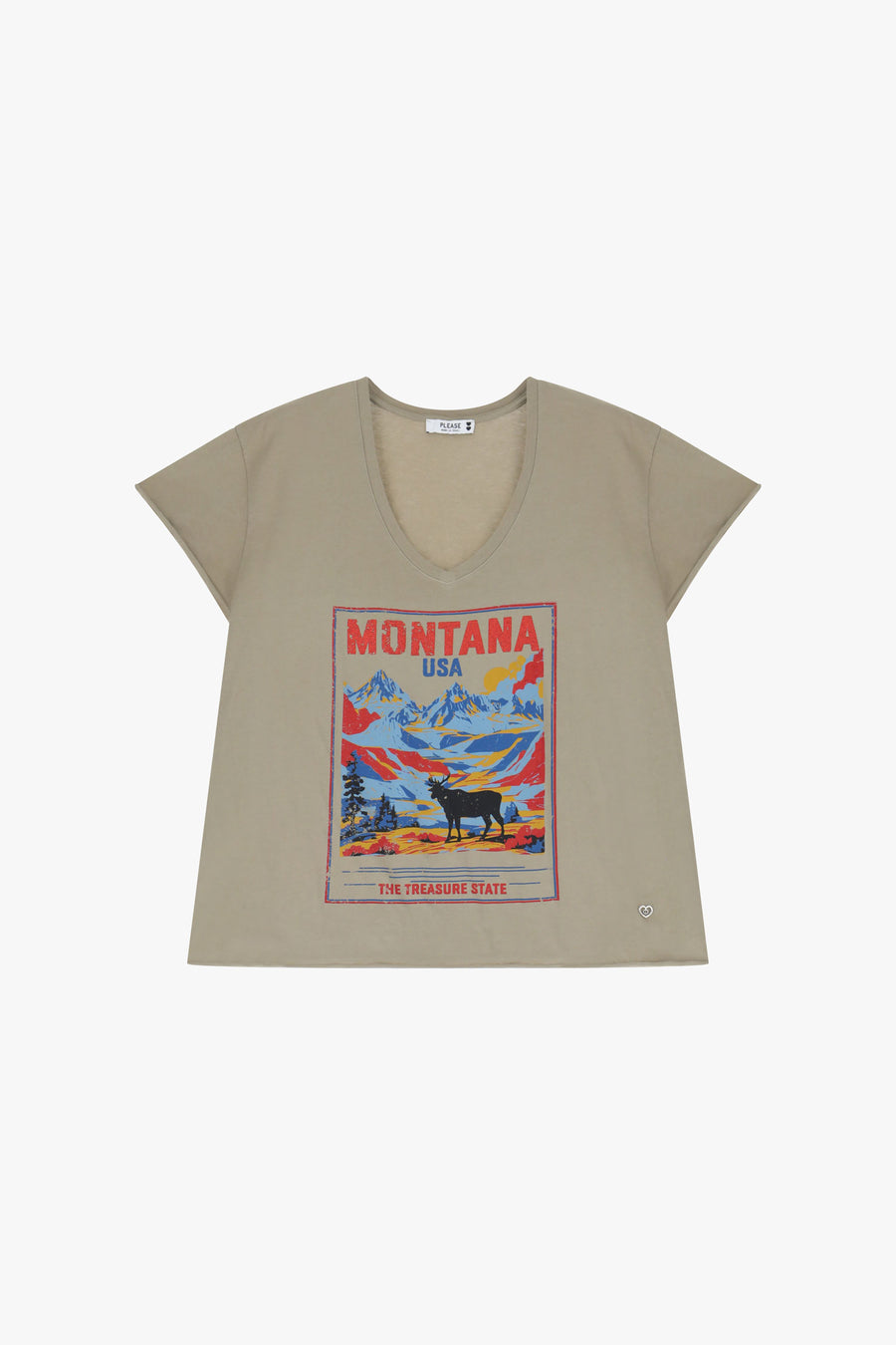 t-shirt t6400164dm winter kaki Montana