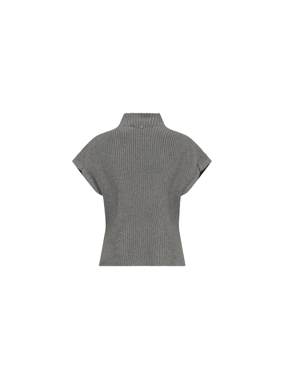 veste 173490 grey melange gilet gris