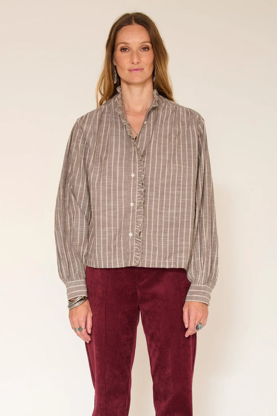 Blouse 26w-cartali brun