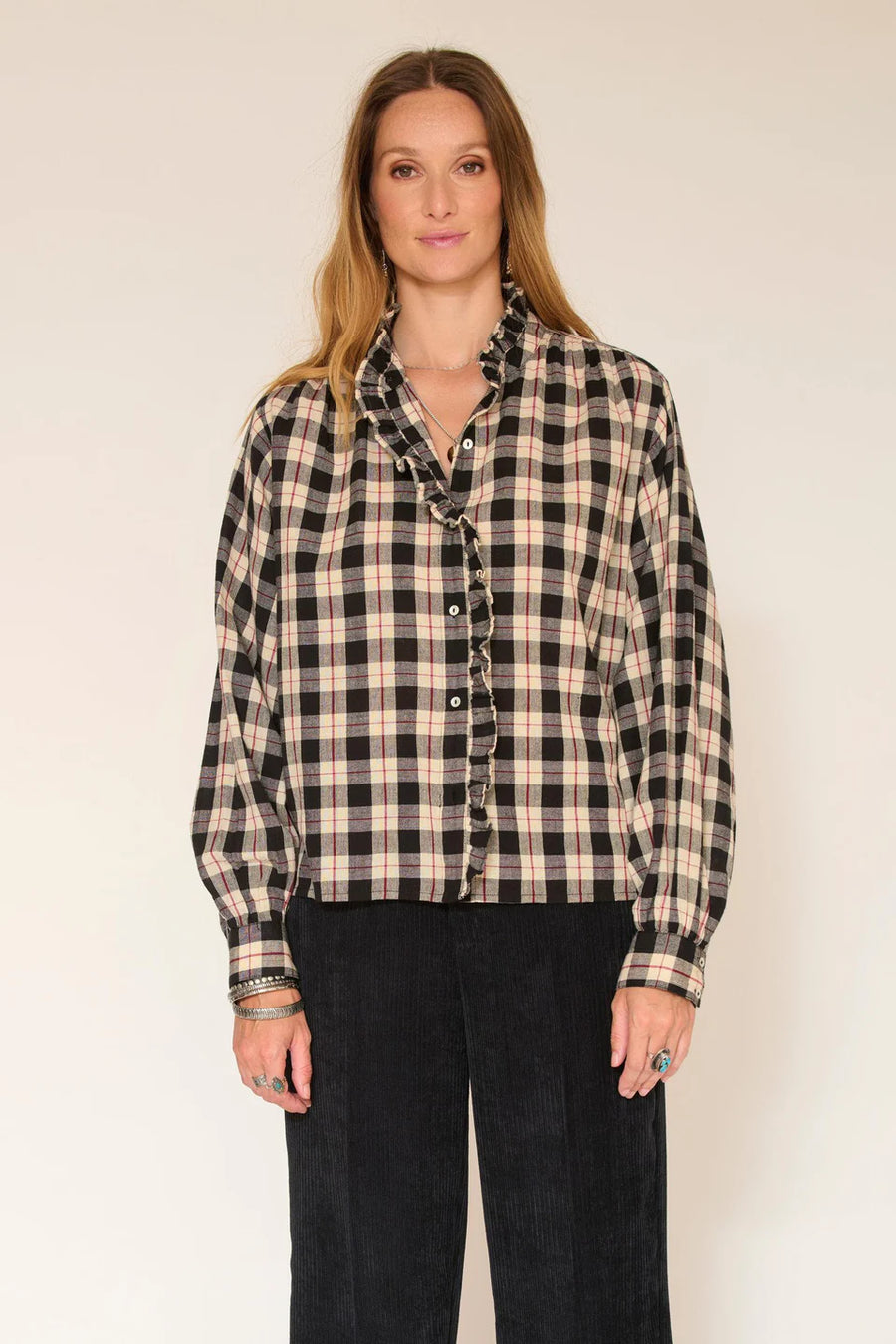 Blouse 26w-calica checks