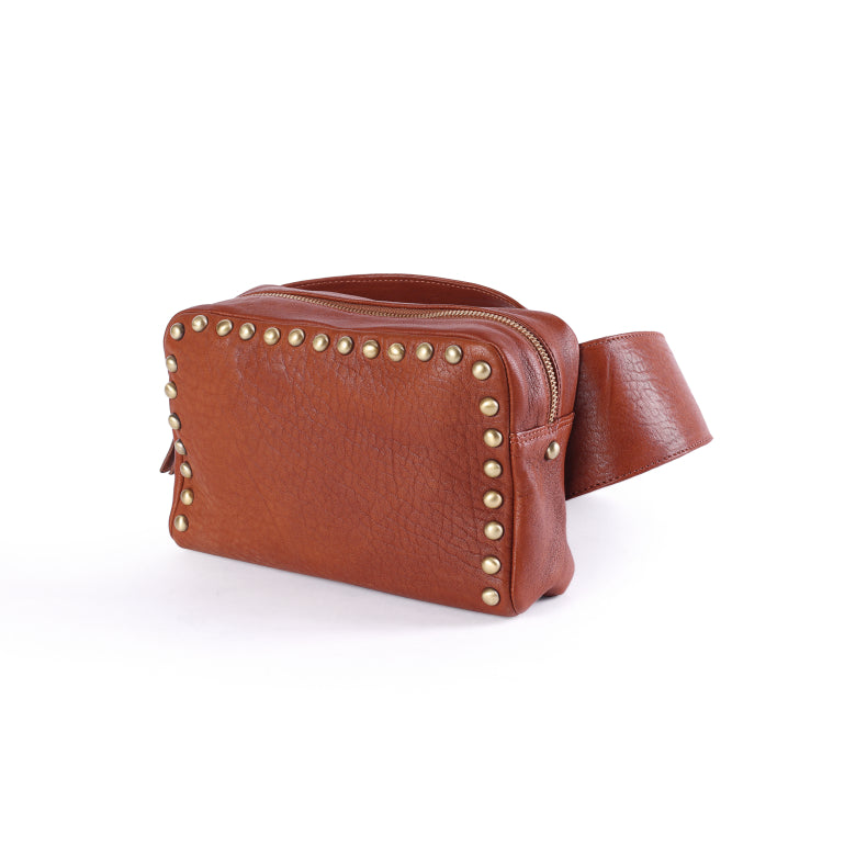 Sac brun en cuir