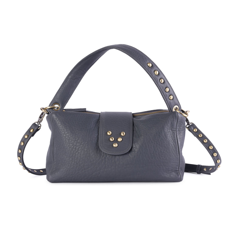 Sac cuir gris