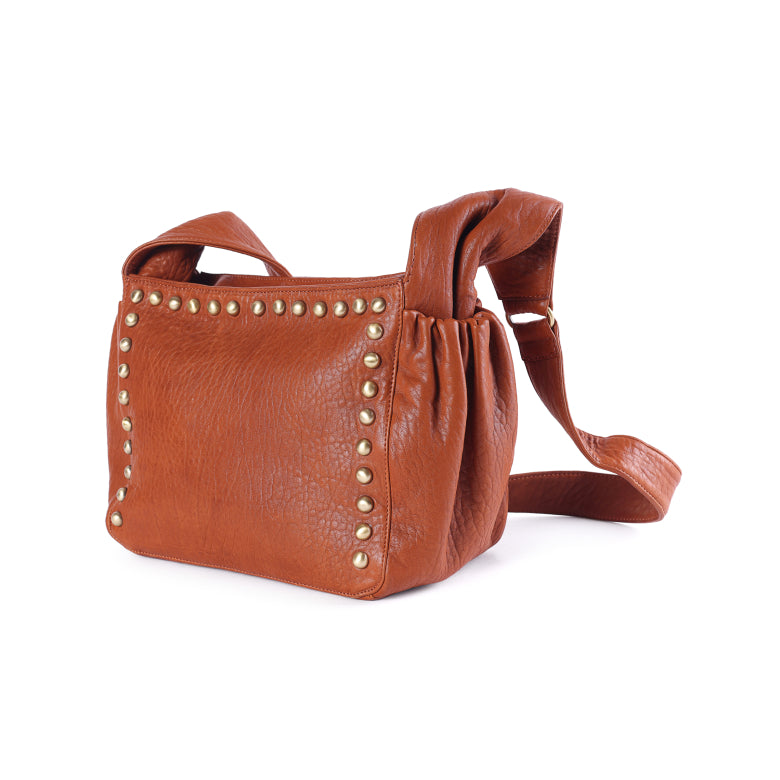 Sac en cuir cognac