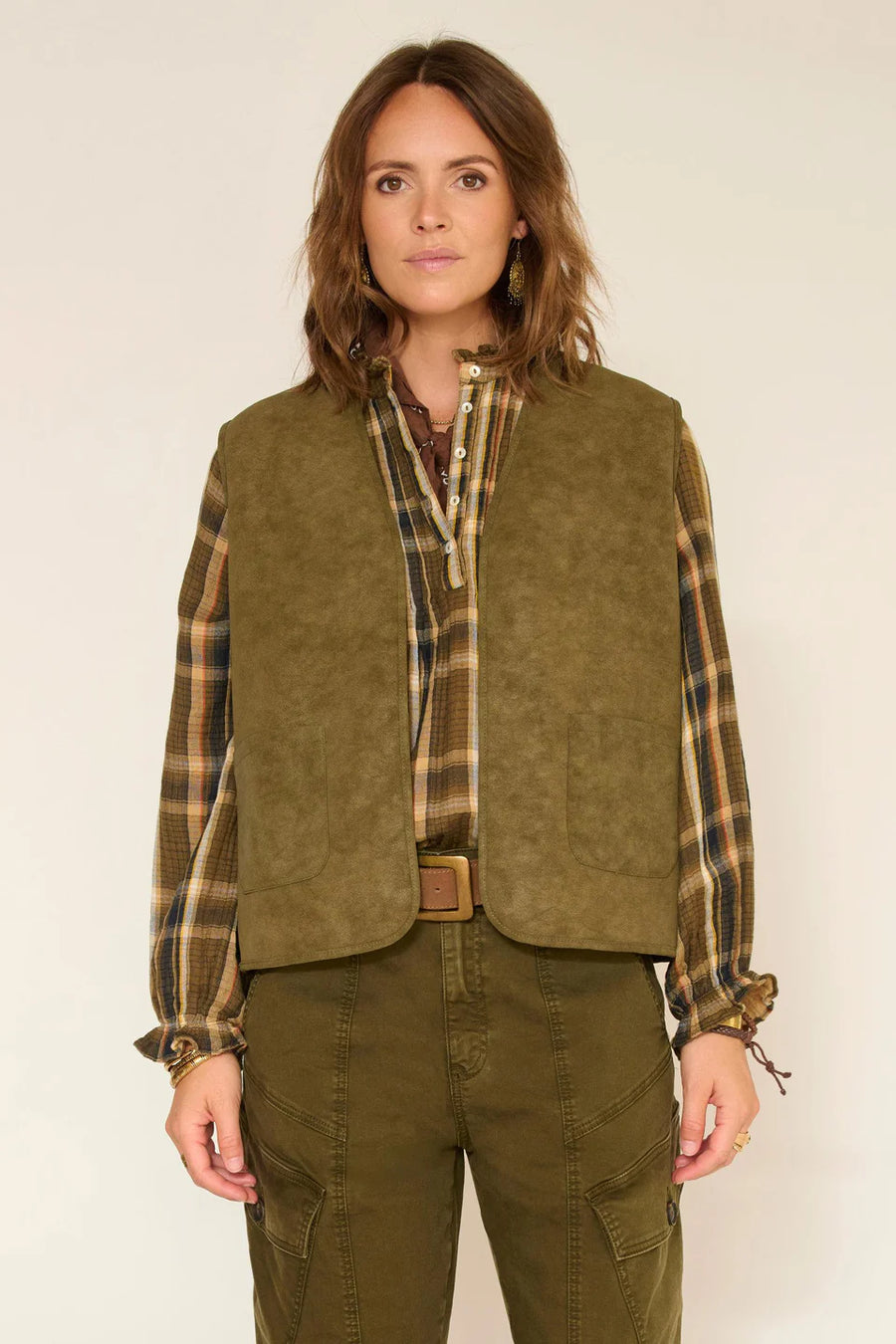 Gilet gatien kaki