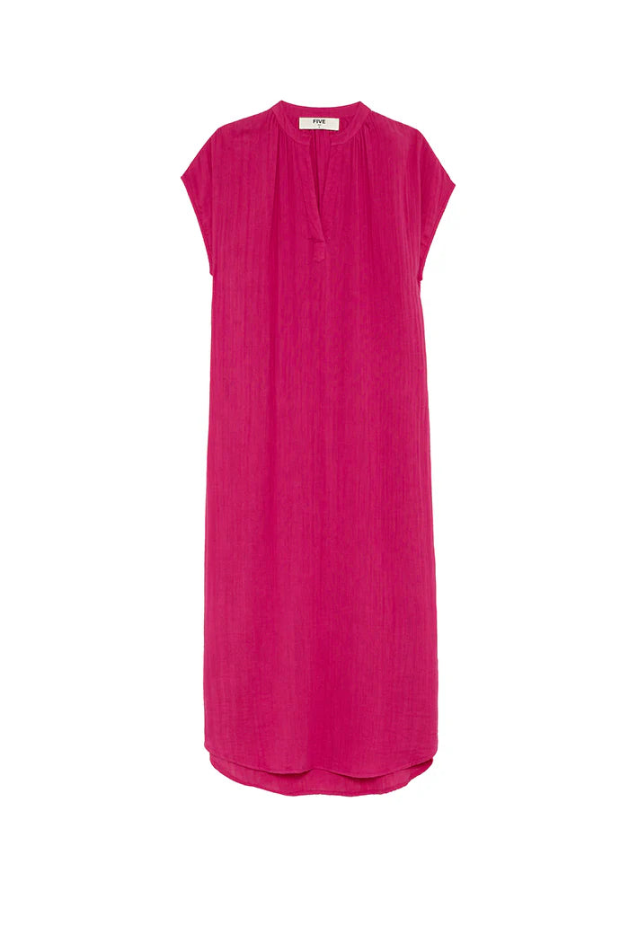 Robe longue manches courtes fiv 65110 roanna glycine