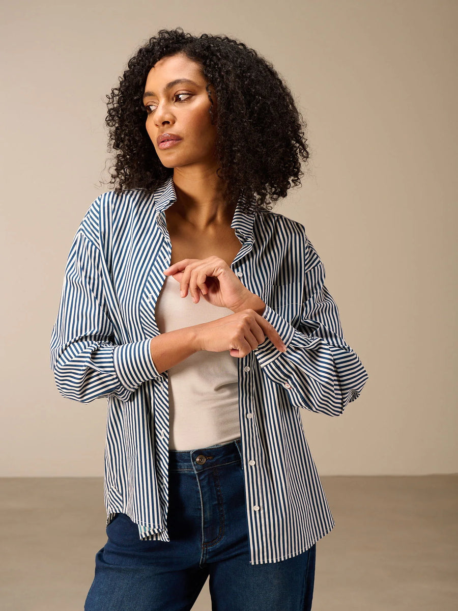 Blouse f26060-1 ocean