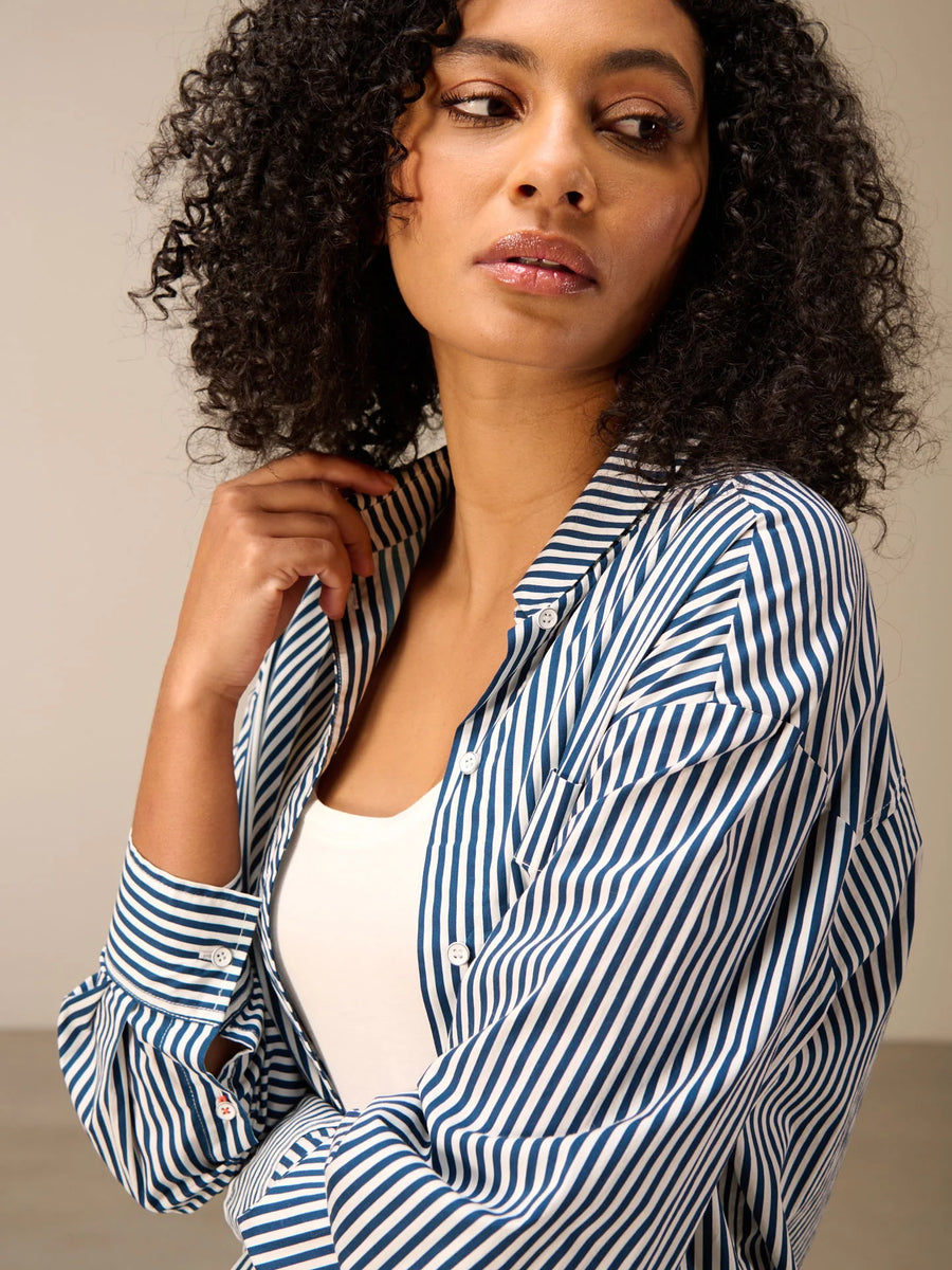 Blouse f26060-1 ocean