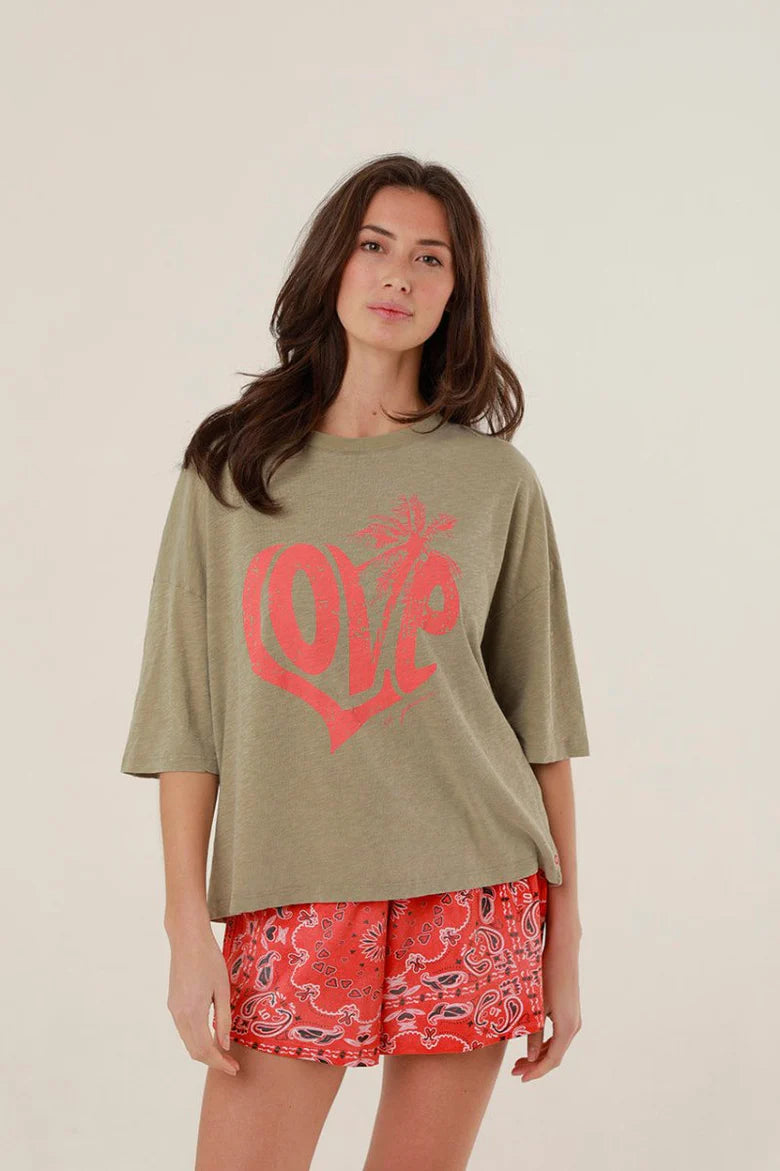 T-shirt Anna kaki