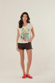T-shirt Romane milk