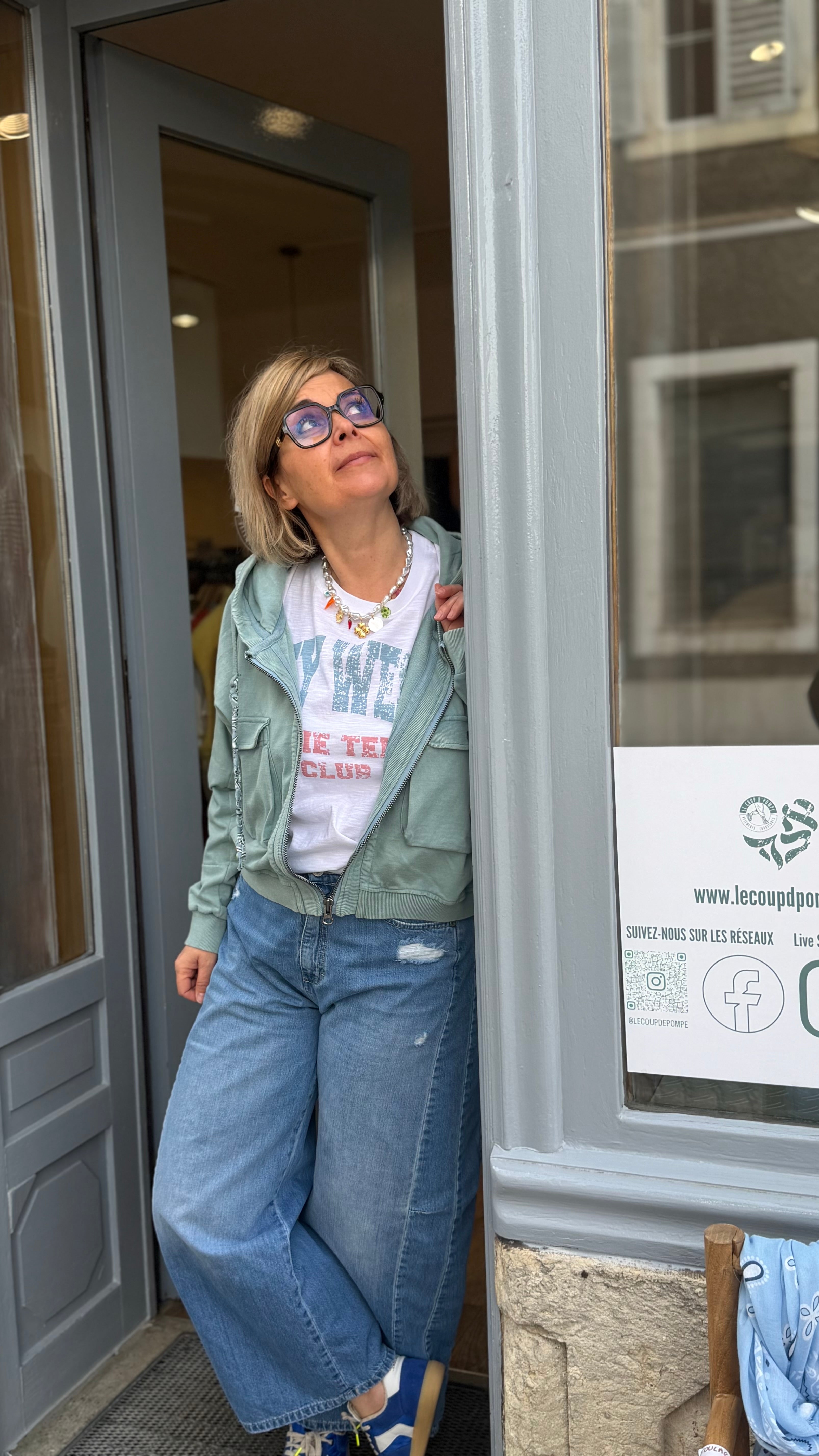 Jacket amy stone blue