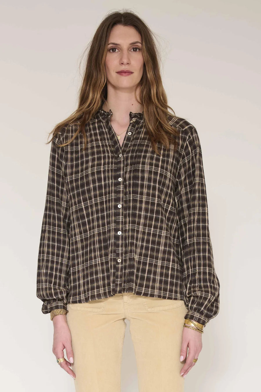 Cedran blouse checks