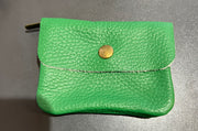 Petit porte monnaie cuir vert