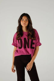 ALAN VELET T-SHIRT MAGENTA