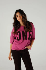 ALAN VELET T-SHIRT MAGENTA