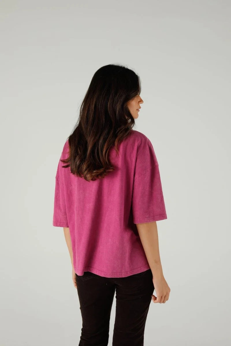 ALAN VELET T-SHIRT MAGENTA