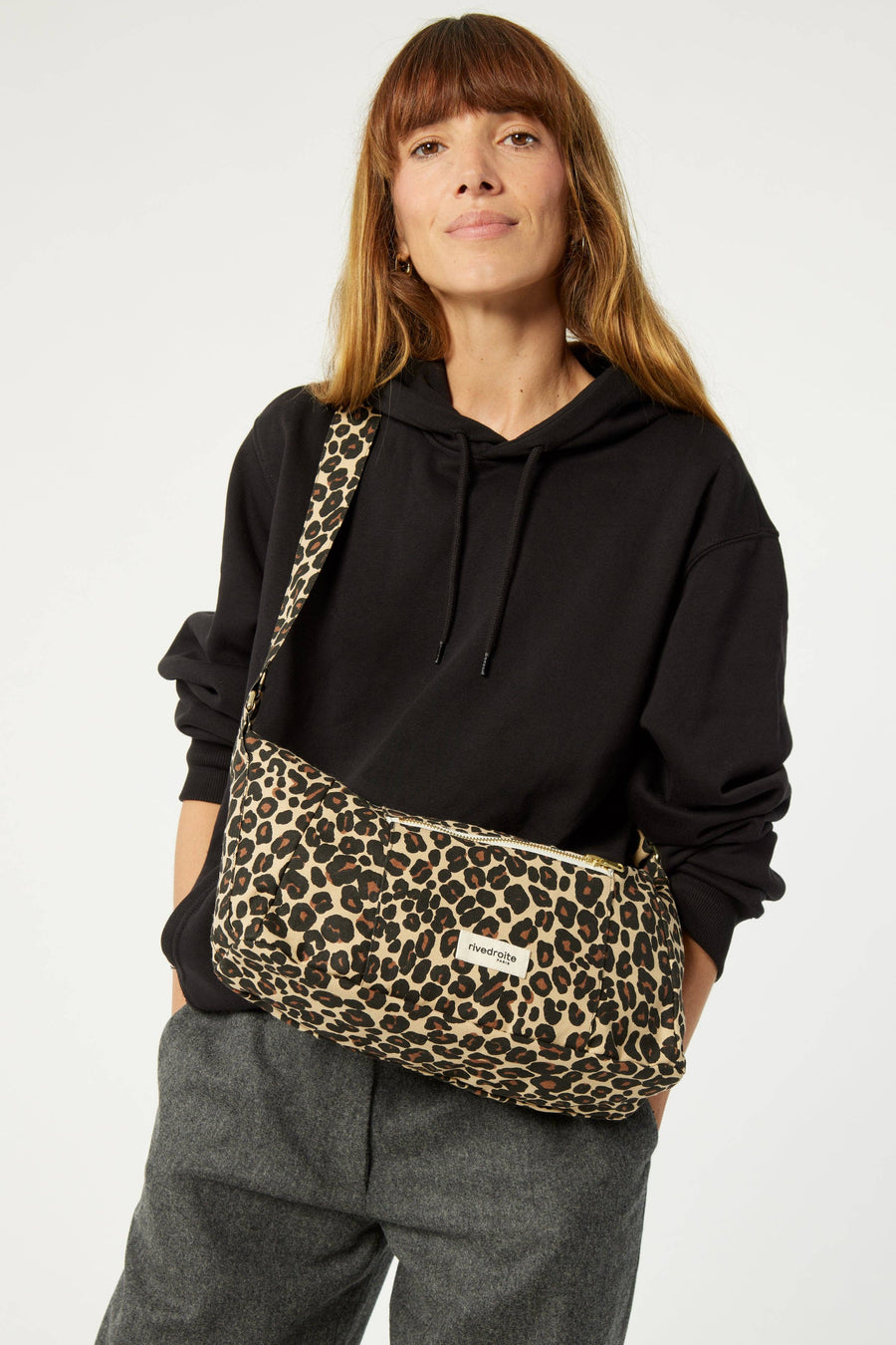 Mini Charlot le sac cross body : Leopard beige sand