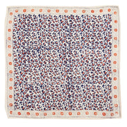 Foulard Indien - Leopard Beige Marine