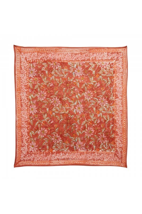 Petit Foulard Indien - Meera Terracotta