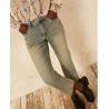 Jeans flore avec coton bio